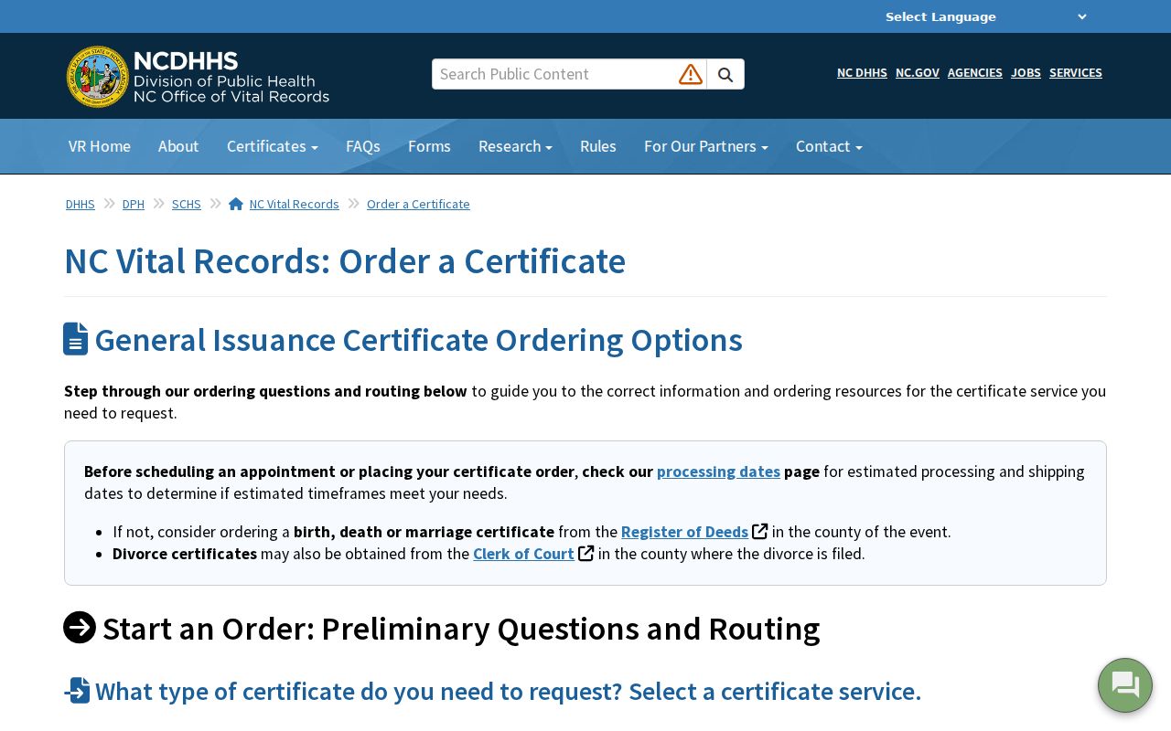 Monroe public records options on the North Carolina vital records order page