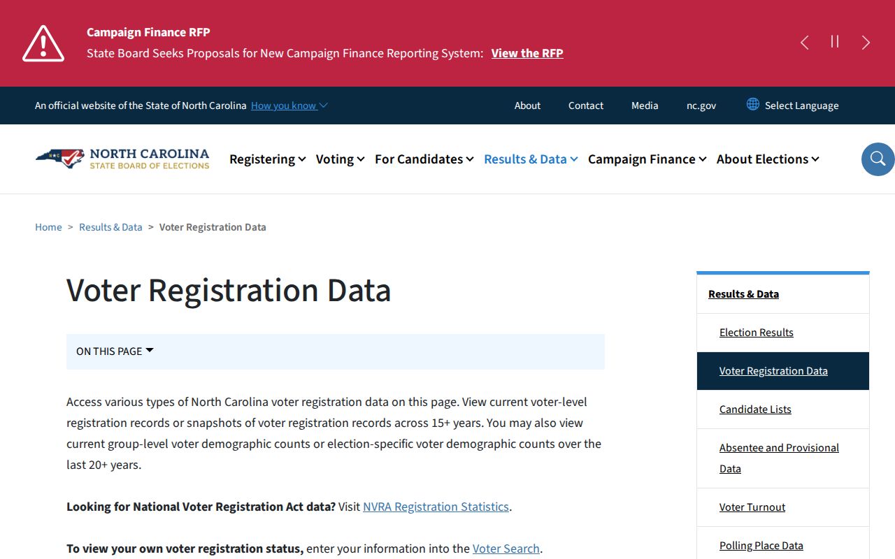 Monroe voter registration data download and request resources